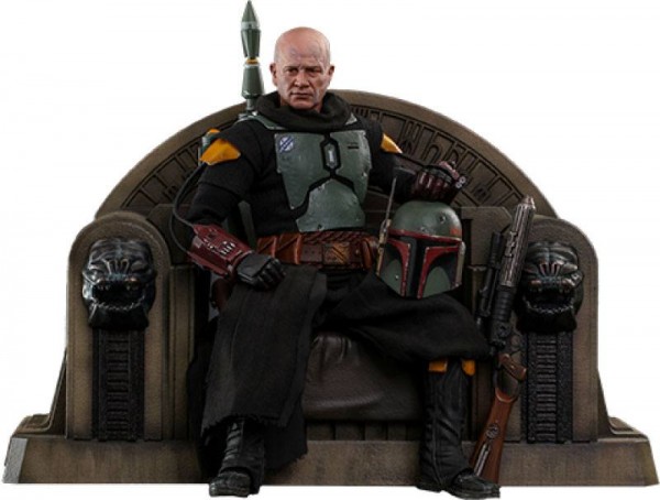 Star Wars The Mandalorian Television Masterpiece Action Figure 1/6 Boba Fett (Repaint Armor) &amp; Throne