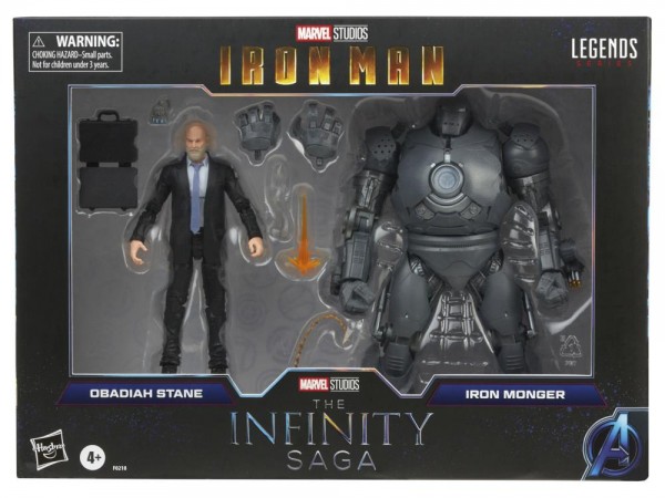 Iron Man Marvel Legends Action Figures Obadiah Stane & Iron Monger (Infinity Saga)