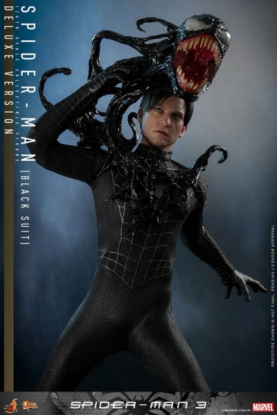 Spider-Man 3 Movie Masterpiece Action Figure 1:6 Spider-Man (Black Suit) (Deluxe Version) 30 cm