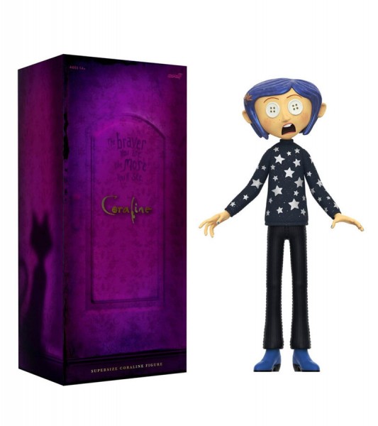 Coraline Supersize Vinyl Action Figure Coraline with Hat (Button Eyes) 40 cm