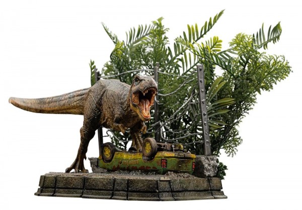Jurassic Park Icons Statue T-Rex Breakout Set A 17 cm