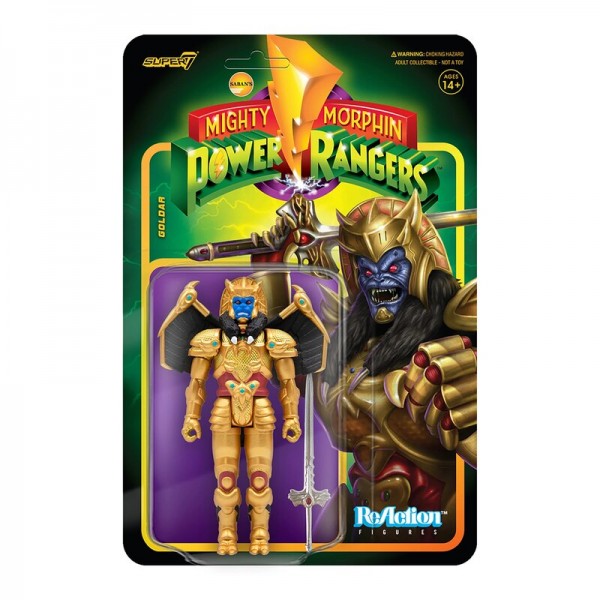 Mighty Morphin&#039; Power Rangers ReAction Action Figure Goldar