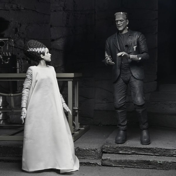 Universal Monsters Bride Of Frankenstein 90th Monster & His Mate B&W 2pack