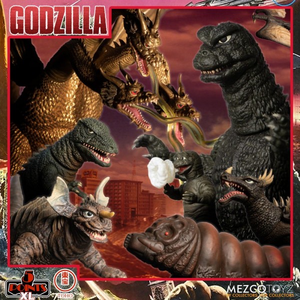 Godzilla: Frankenstein und die Monster aus dem All '5 Points' Actionfiguren Deluxe Box-Set Round 1