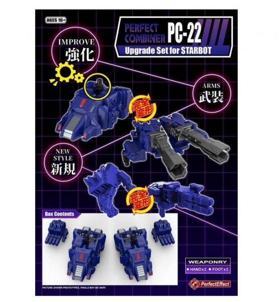Perfect Effect PC-22 Perfect Combiner - Power of the Primes Starscream Upgrade Set