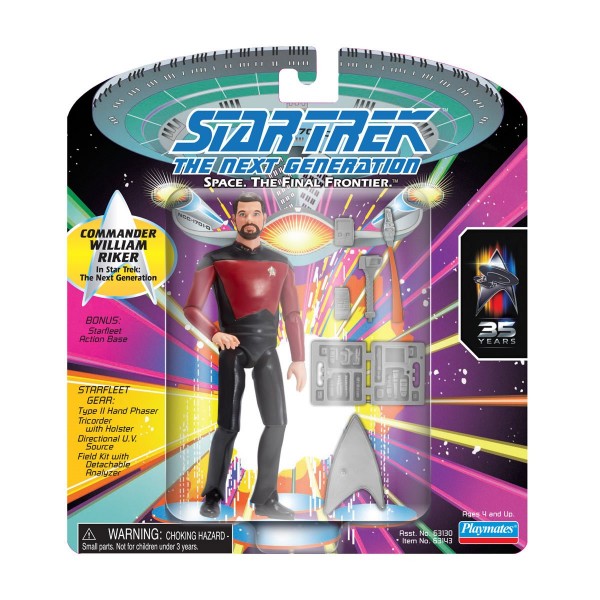 Star Trek Next Generation Classic Actionfigur Commander William Riker
