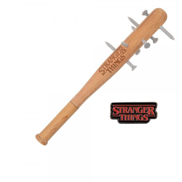 Stranger Things Spiked Bat Pen &amp; Stranger Things Pin