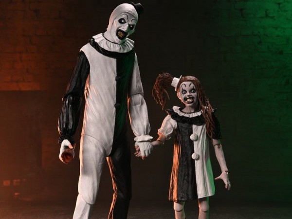 Terrifier 2 Art The Clown &amp; Little Pale Girl Ultimate Actionfiguren 2er-Pack
