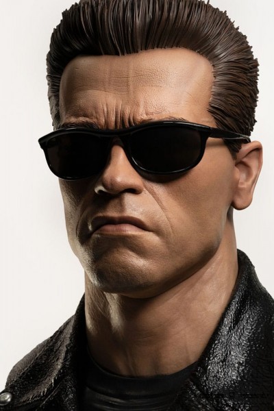 Terminator Replik 1/1 T-800 Model 101 Art Mask Painted Standard Version 46 cm