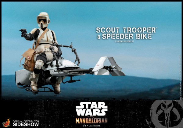 Star Wars The Mandalorian Television Masterpiece Action Figure 1/6 Scout Trooper & Speeder Bike