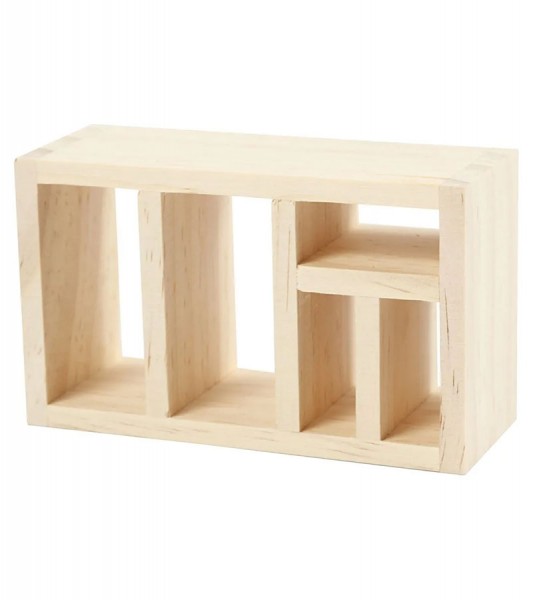 Small wooden shelf - 6 x 4 x 10 cm 