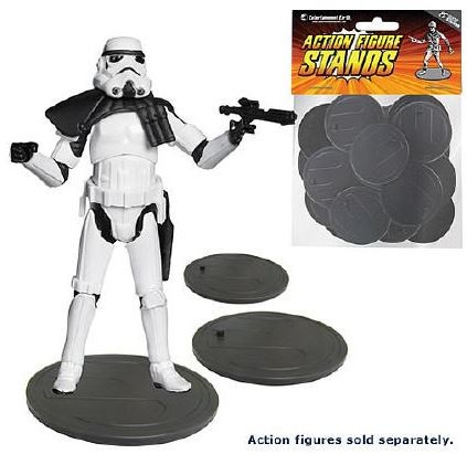 Stands for 3 3/4 "(10 cm) action figures white