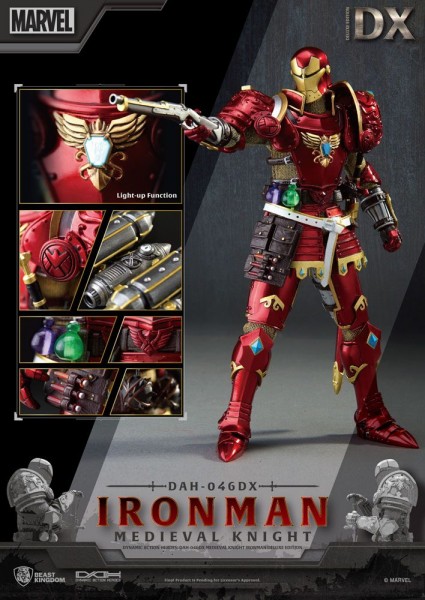 Marvel Dynamic 8ction Heroes Action Figure Medieval Knight Iron Man (Deluxe Version)