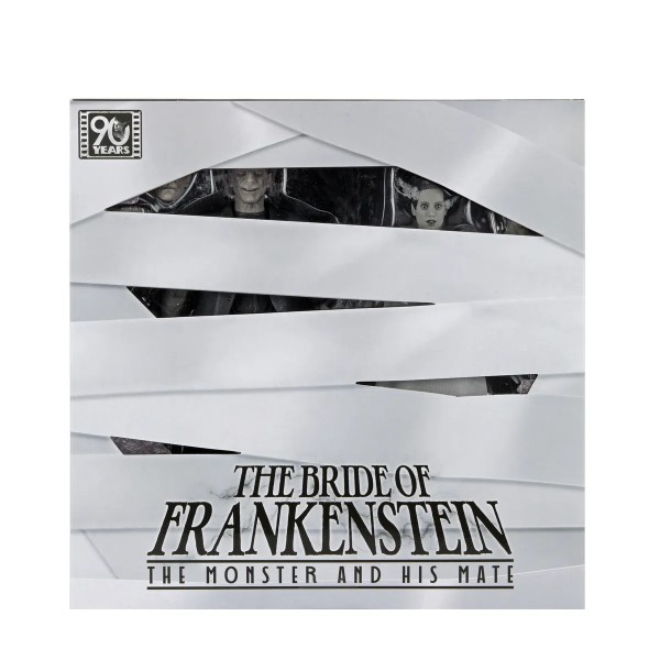 Universal Monsters Bride Of Frankenstein 90th Monster & His Mate B&W 2pack