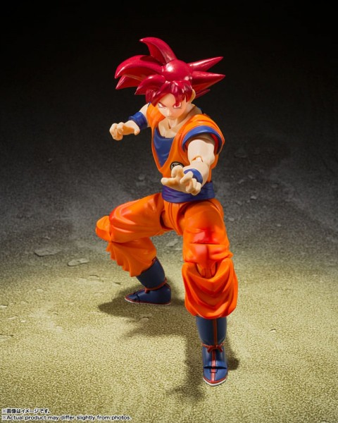 Dragon Ball Super S.H. Figuarts Actionfigur Super Saiyan God Son Goku Saiyan God of Virture 14 cm