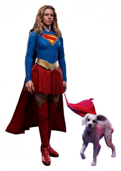 DC Comics Movie Masterpiece Action Figure Set Supergirl &amp; Krypto 28 cm