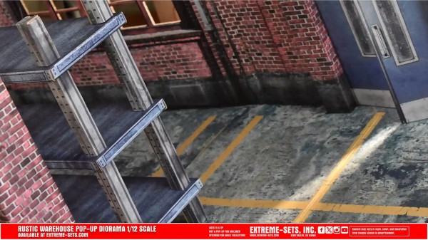Extreme Sets Rustic Warehouse Pop-Up Diorama 1/12