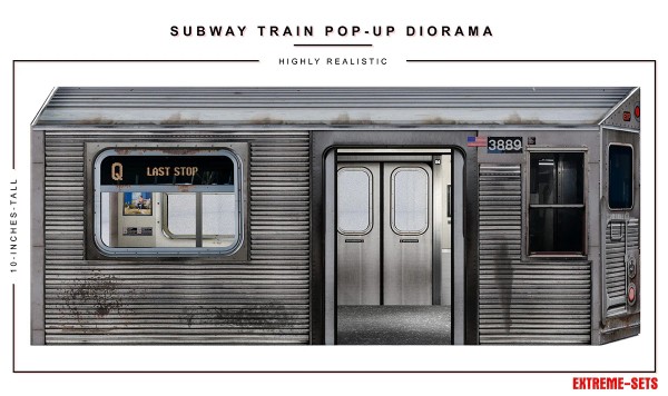 Extreme Sets Subway Train Pop-Up Diorama 1/12