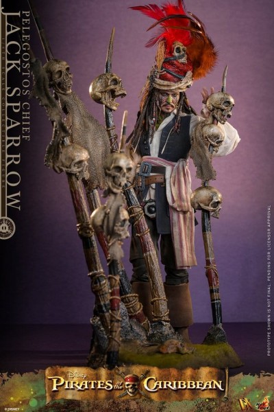Pirates of the Caribbean - Fluch der Karibik 2 DX Actionfigur 1/6 Pelegostos Chief Jack Sparrow