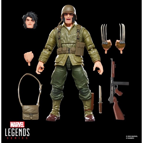 Marvel Legends Series Wolverine (WWII Logan) X-Men Comics Actionfigur 15 cm