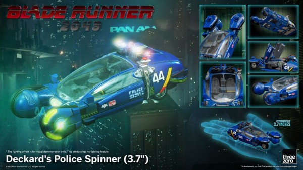 Blade Runner 2049 Fahrzeug Deckard's Police Spinner 10 cm