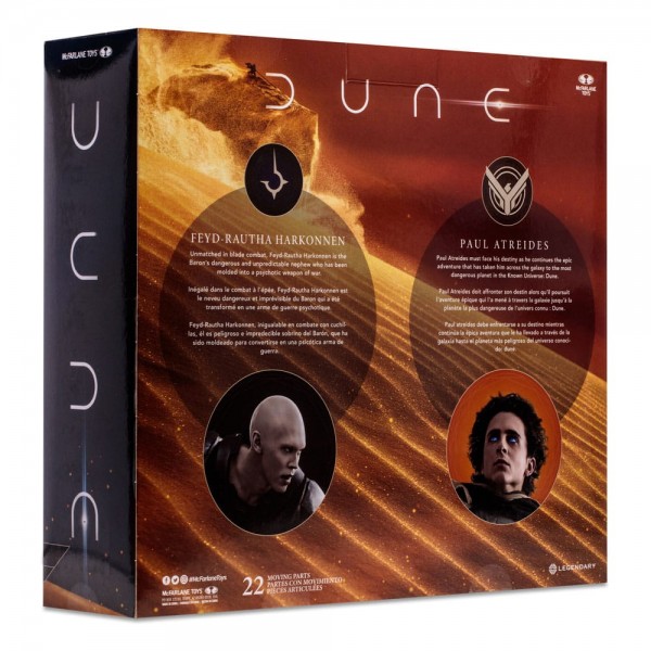 Dune: Teil 2 Actionfiguren 2er-Pack Paul Atreides & Feyd-Rautha Harkonnen 18 cm