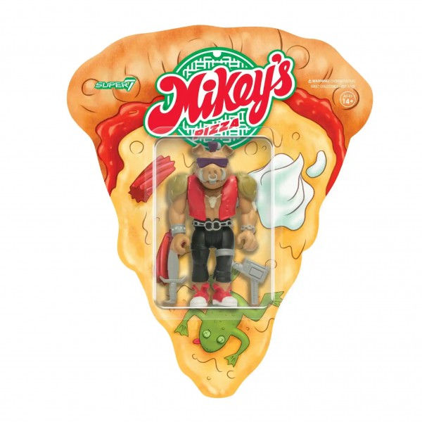 TMNT ReAction Actionfigur Wave 10 - Bebop (Weird Pizza To Go)