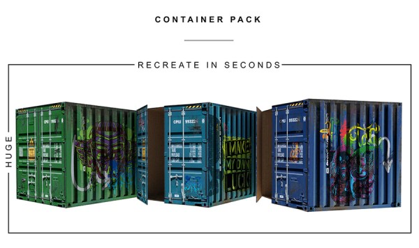 Container Pack Pop-Up Diorama 1/12
