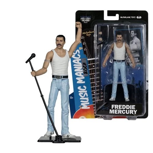 Music Maniacs Rock Wave 3 Queen Freddie Mercury 6-Inch Scale Action Figure