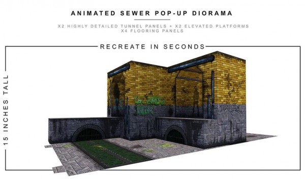 Extreme Sets Pop-Up Diorama Animated Sewer Set 1/12
