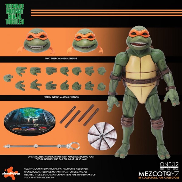 TMNT Figures box set 1/12 Teenage Mutant Ninja Turtles (1990 Movie) 15 cm