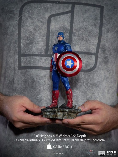 Marvel Infinity Saga BDS Art Scale Statue 1/10 Captain America (Battle of NY)