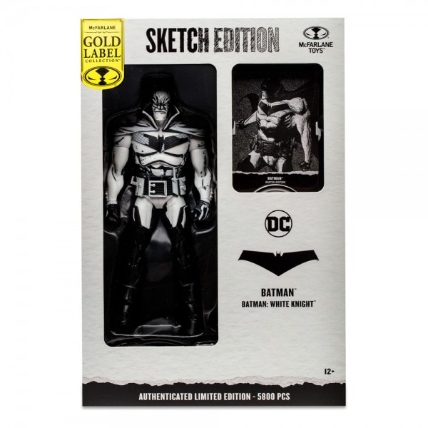 DC Multiverse Actionfigur Sketch Edition Batman (Batman: White Knight) (Gold Label) 18 cm