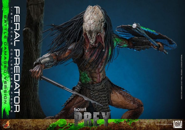 Prey Actionfigur 1/6 Feral Predator (Battle Damaged Version) 37 cm