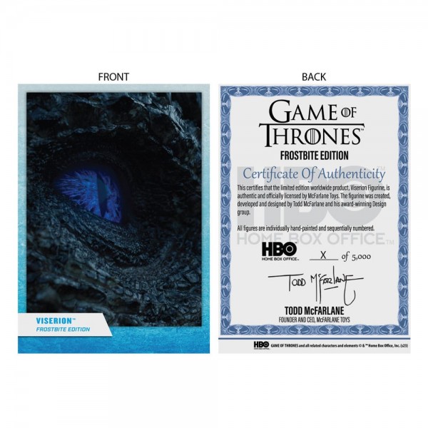 Game of Thrones Action Figure Viserion (Frostbite) (Gold Label) 15 cm