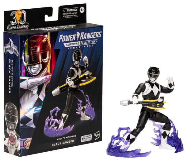 Power Rangers Lightning Collection Remastered Actionfigur Mighty Morphin Black Ranger 15 cm