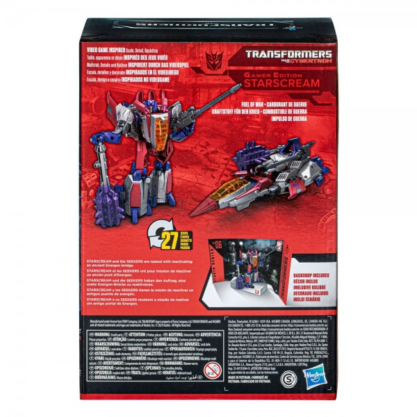 The Transformers: The Movie Generations Studio Series Voyager Class Action Figure Gamer Edition 06 Starscream 16 cm