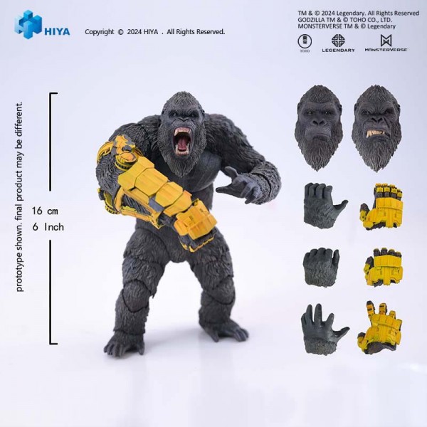 Godzilla x Kong: The New Empire Exquisite Basic Actionfigur Kong B.E.A.S.T. Glove Ver. 16 cm