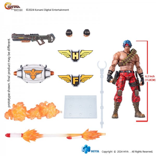 Contra: Operation Galuga Exquisite Basic Actionfigur Lance Bean 16 cm