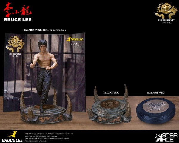 Der Mann mit der Todeskralle Statue 1/6 Bruce Lee Kali Sticks Fight Deluxe Basement Version 30 cm