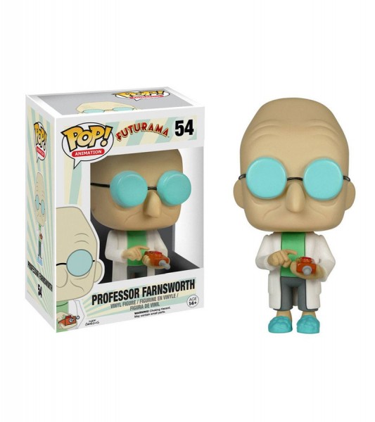 B-Ware Futurama POP! Animation Vinyl Figur Professor Farnsworth 9 cm - defekte Verpackung