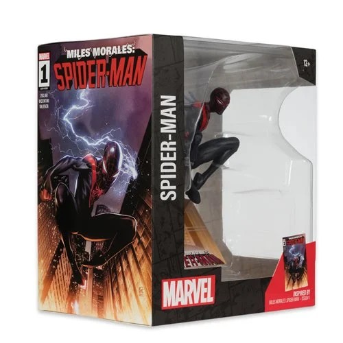 Marvel Wave 2 Spider-Man Miles Morales: Spider-Man #1 1:10 Scale Posed Figure with Scene