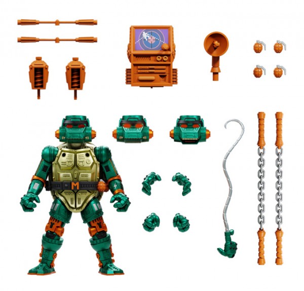 Teenage Mutant Ninja Turtles Ultimates Actionfigur Warrior Metalhead Michelangelo