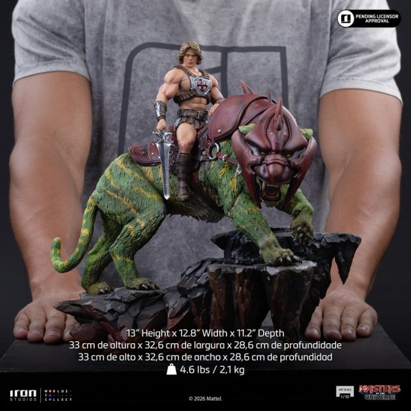 Masters of the Universe Art Scale Statue 1/10 He-Man and Battle Cat 33 cm