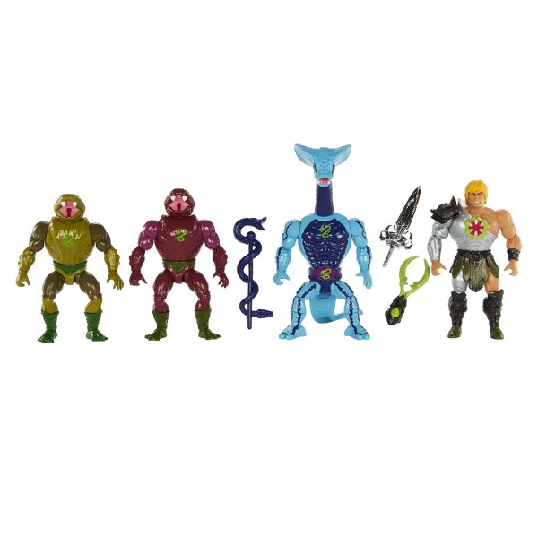 Masters of the Universe Origins Snake Men Actionfigur 4-Pack - Exclusive