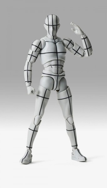 S.H.Figuarts Actionfigur Body-Kun Sports Edition Wire Frame (Gray Color Ver.) 15 cm