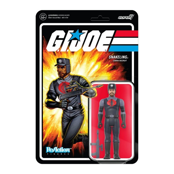 G.I. Joe ReAction Actionfigur Cobra Snakeling Factory Worker Beard (Tan)
