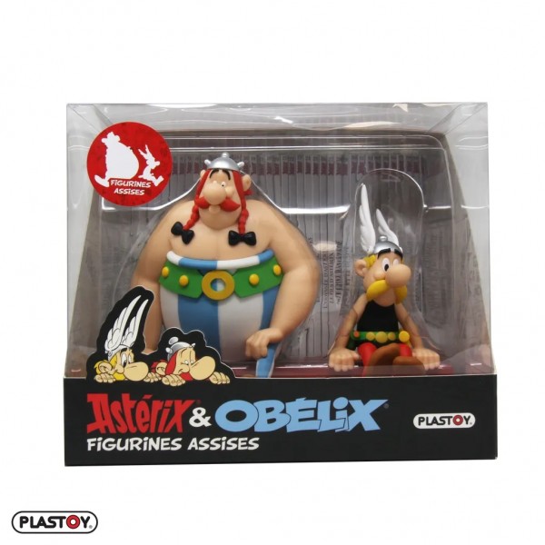 Asterix & Obelix sitzende Figuren