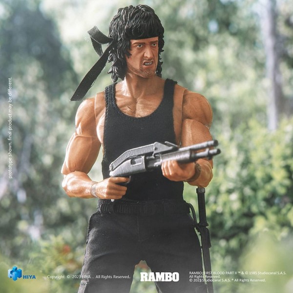 Rambo Exquisite Super Series Action Figure 1/12 First Blood II John Rambo 16 cm