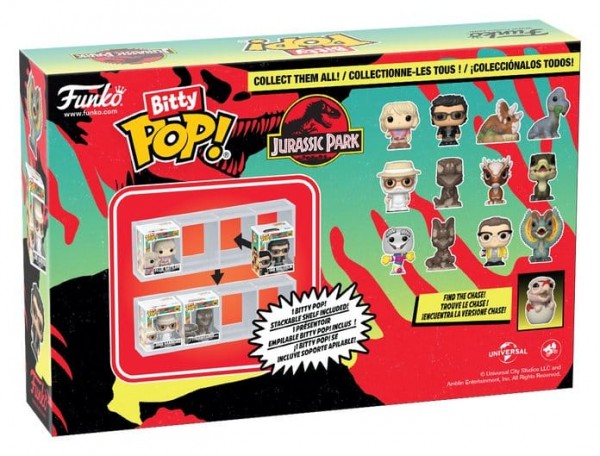 Jurassic Park Bitty POP! Vinyl Figuren 4er-Pack Triceratops 2,5 cm